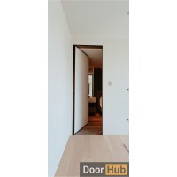 PU Painted Interior Door with Timeless Gold Anodized Profile – Developer Supply UAE